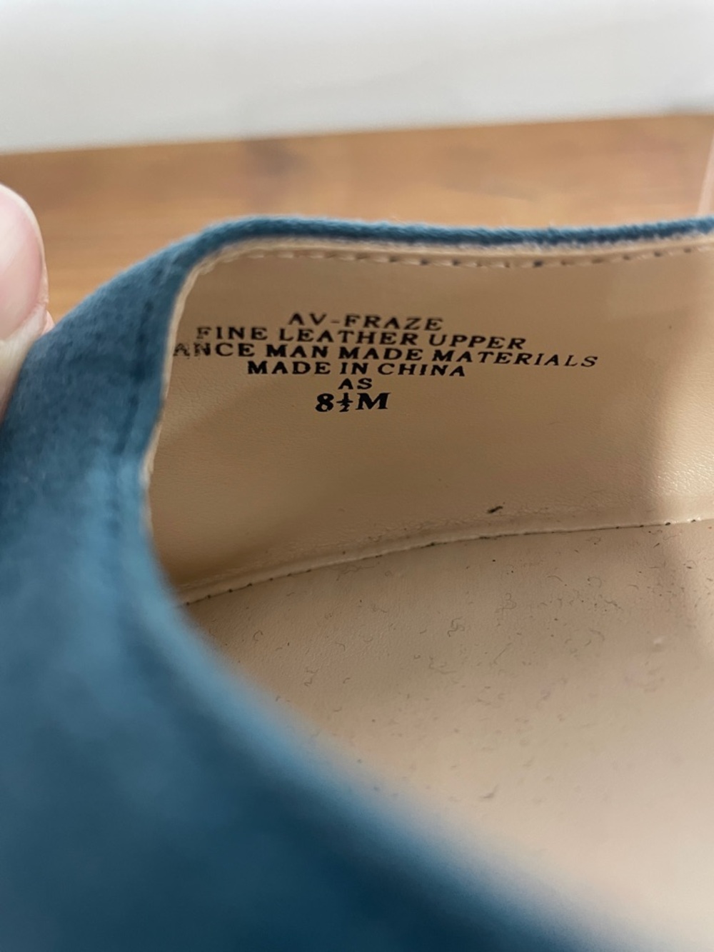 ☔️ Adrienne Vittadini Teal Pointed-Toe Suede Flats - Picture 5 of 7